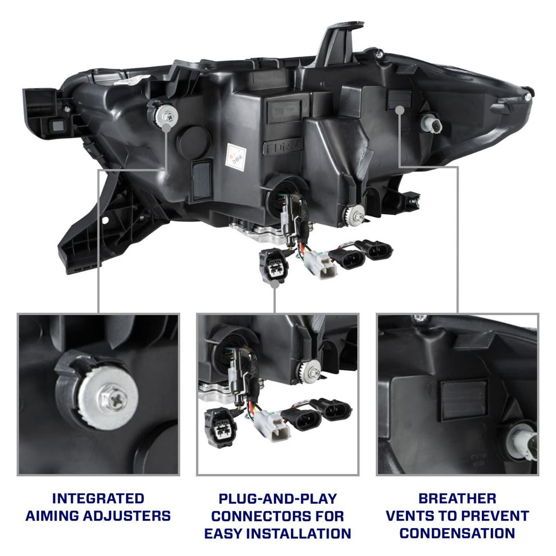 2016-2023 Toyota Tacoma Sequential LED Projector Headlights (pair) - RA Motorsports Canada