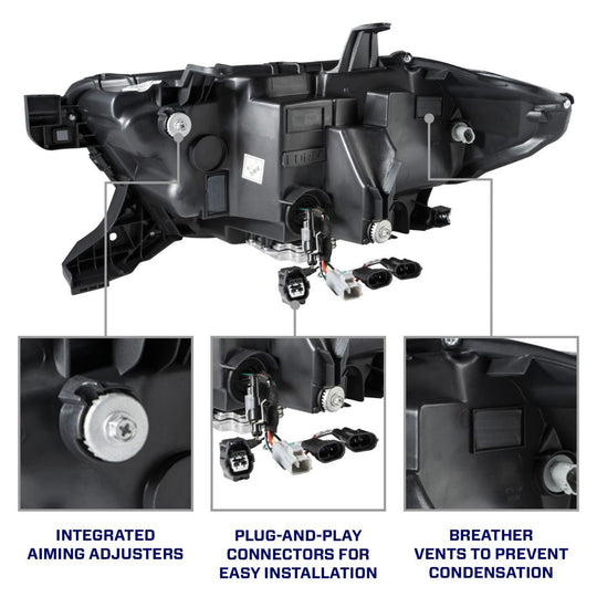 2016-2023 Toyota Tacoma Sequential LED Projector Headlights (pair) - RA Motorsports Canada