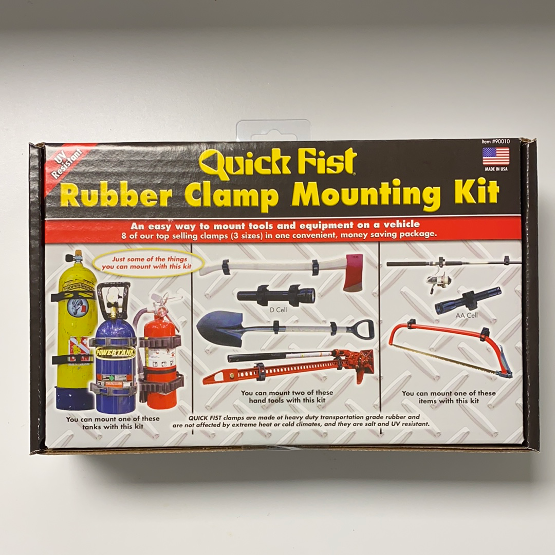 Quick Fist 8 Piece Rubber Clamp Mounting Kit - RA Motorsports Canada