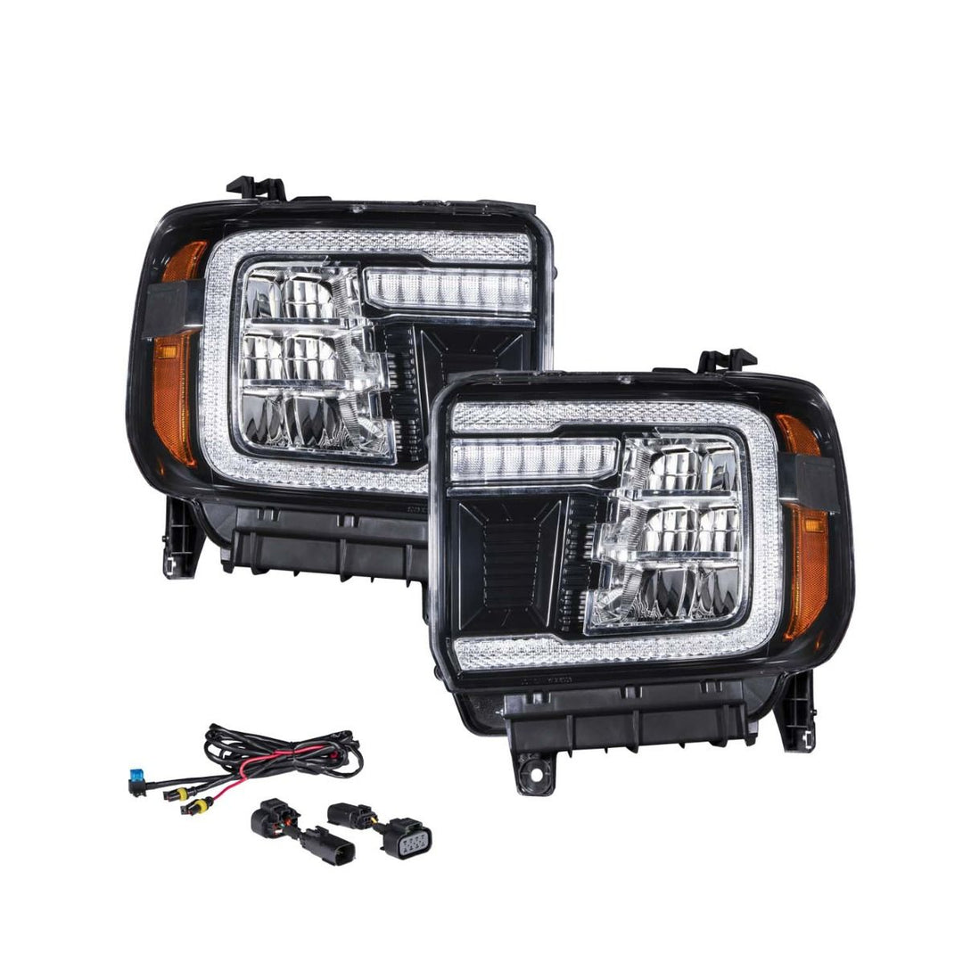 2015-2019 GMC Sierra 2500/3500 LED Reflector Headlights (pair) - RA Motorsports Canada