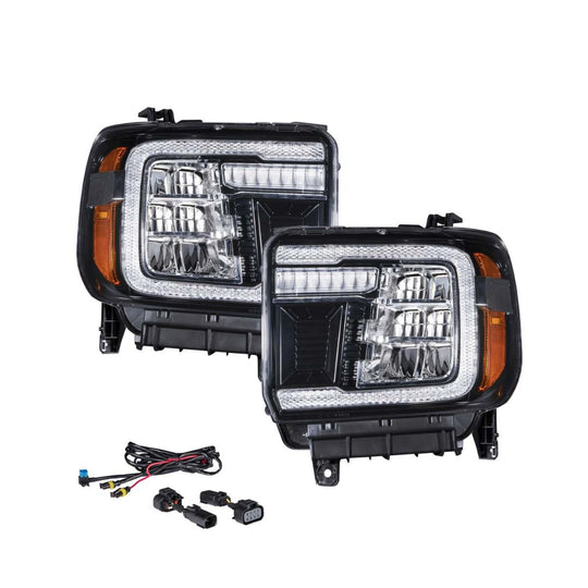 2015-2019 GMC Sierra 2500/3500 LED Reflector Headlights (pair) - RA Motorsports Canada