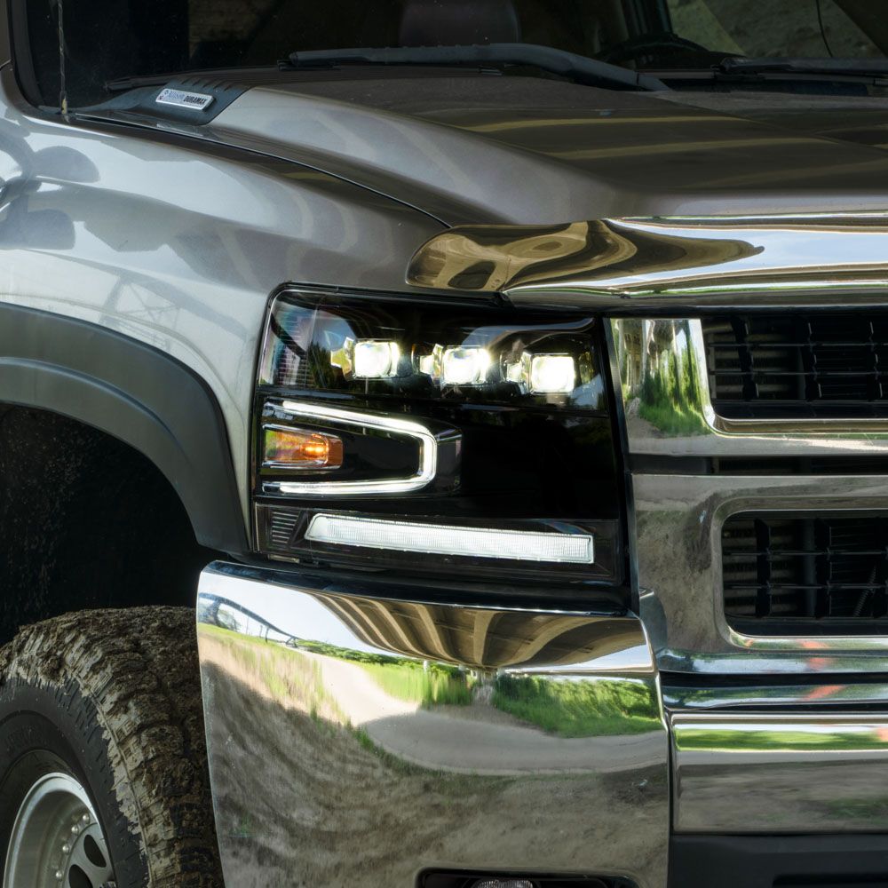 2007-2013 Chevrolet Silverado LED Projector Headlights (pair) - RA Motorsports Canada