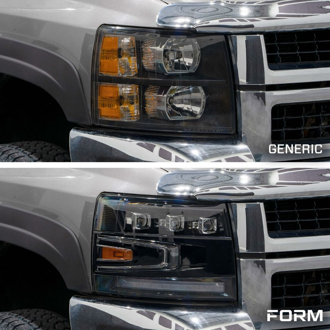 2007-2013 Chevrolet Silverado LED Projector Headlights (pair) - RA Motorsports Canada