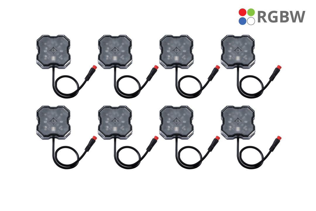 Stage Series RGBW LED Rock Light (8-pack) - RA Motorsports Canada