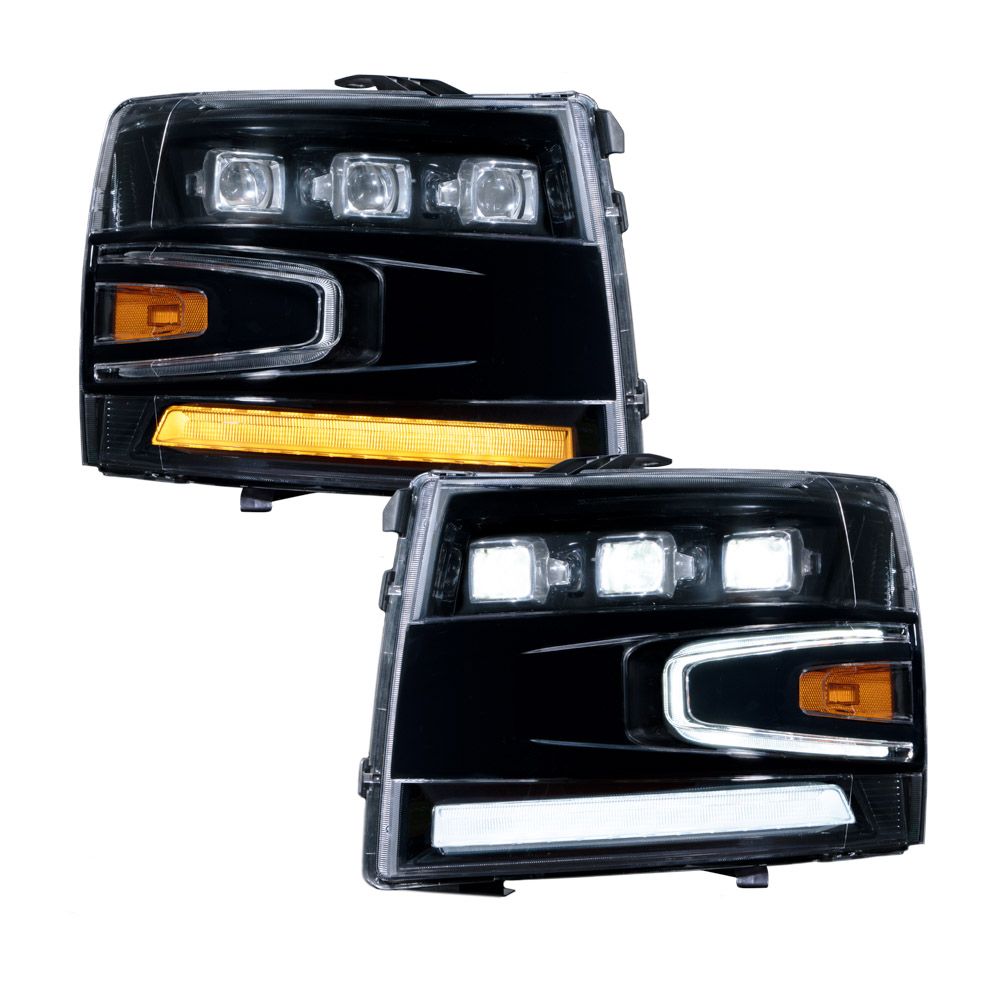 2007-2013 Chevrolet Silverado LED Projector Headlights (pair) - RA Motorsports Canada