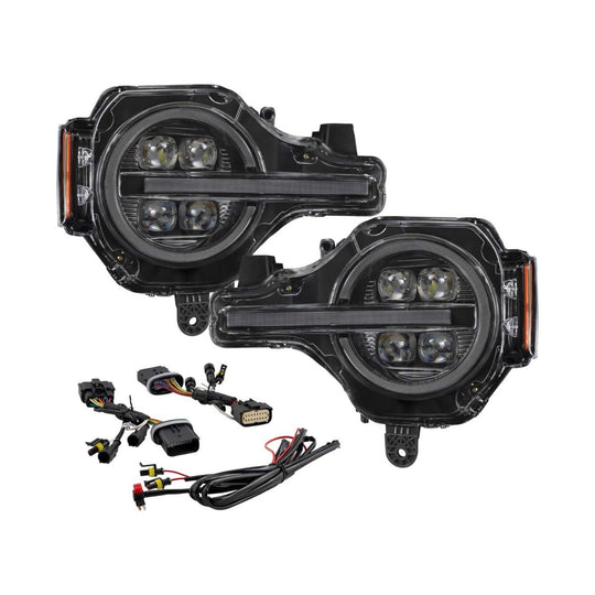 2021-2024 Ford Bronco LED Projector Headlights (pair) - RA Motorsports Canada