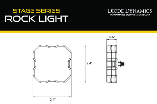 Stage Series Single-Color LED Rock Light (one) - RA Motorsports Canada