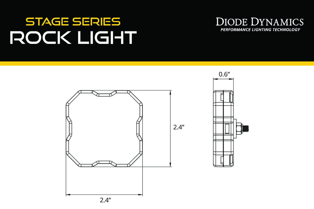 Stage Series RGBW LED Rock Light (one) - RA Motorsports Canada