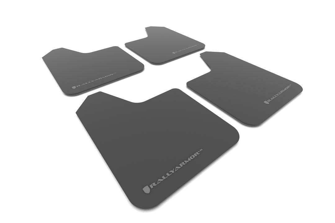 Rally Armor Universal UR Black Mud Flap Grey Logo - RA Motorsports Canada