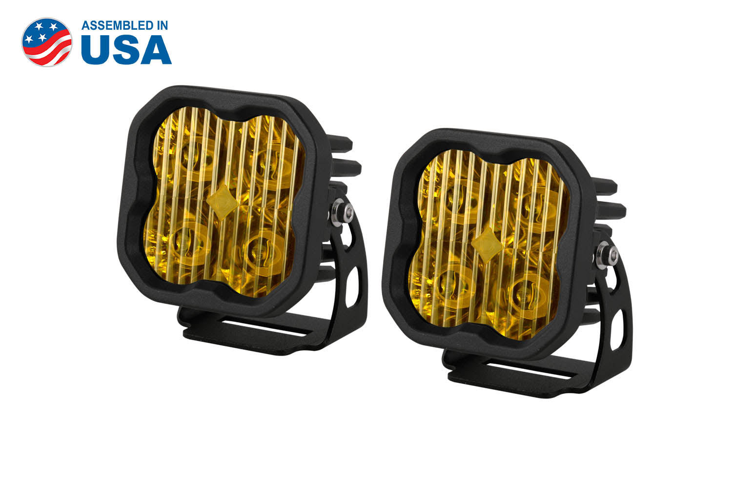 STAGE SERIES 3" SS3 YELLOW LED POD STANDARD (PAIR) - RA Motorsports Canada