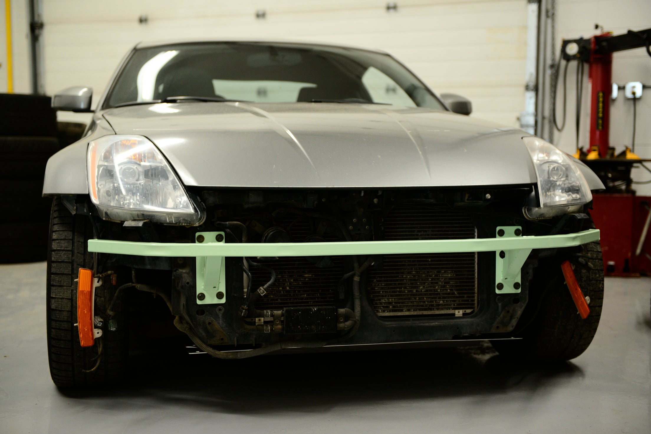Z33 フロント　ジャッキアップバーbash bar Z33 350Z FRONT TUBULAR BASH BAR – RA Motorsports Canada
