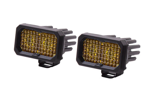 Stage Series C2 2" SAE/DOT Yellow LED Pod (pair) - RA Motorsports Canada