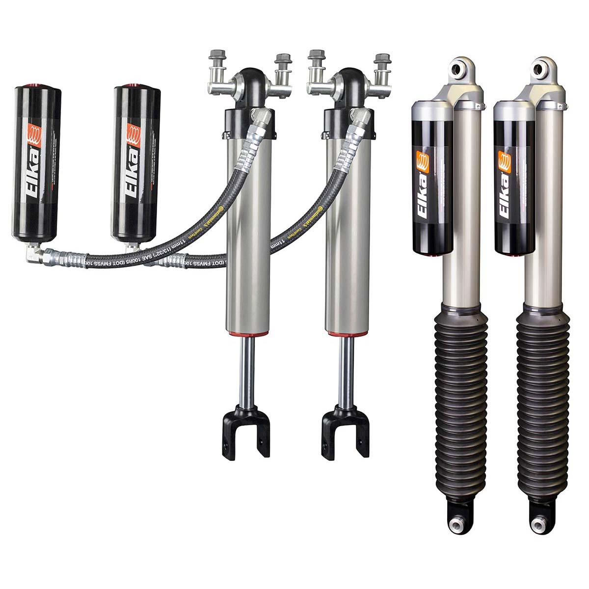 2.5 RESERVOIR FRONT & REAR SHOCKS KIT for CHEVROLET SILVERADO 2500, 2014 to 2018 - RA Motorsports Canada